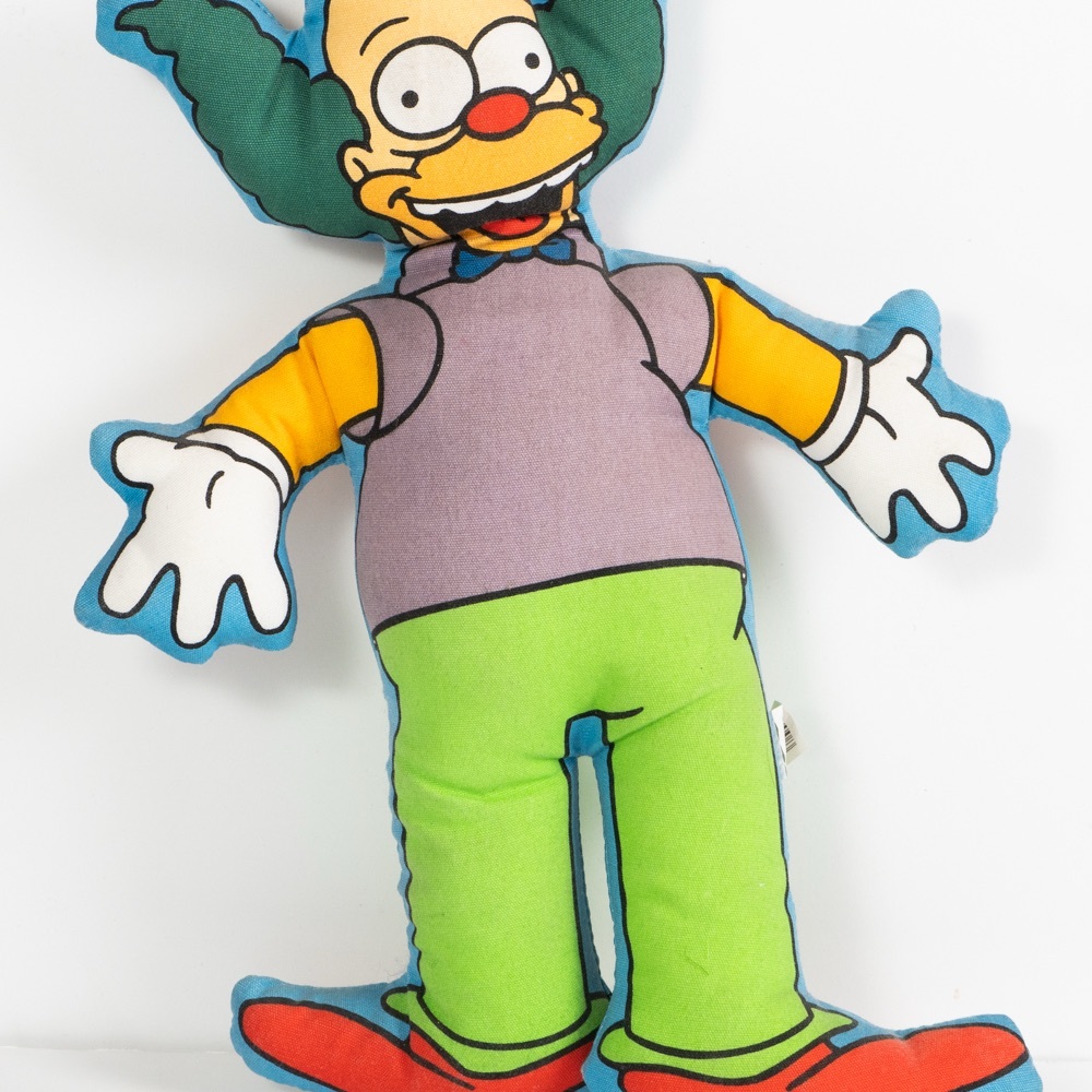 Colorful Kristy the Clown simpsons Cartoon Character dog chew toy